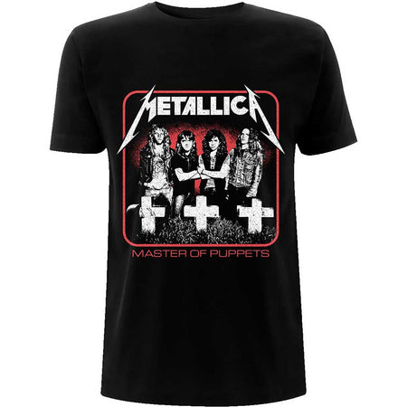 Metallica - Vintage Master Of Puppets Photo - Black t-shirt