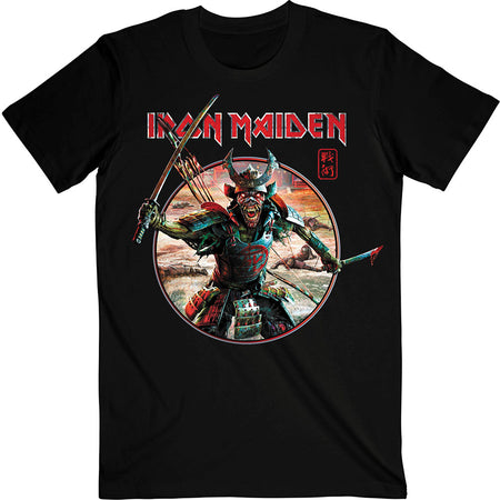 Iron Maiden - SenJutsu Eddie Warrior Circle - Black T-shirt