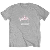 BlackPink - The Album -Crown with Backprint - Grey t-shirt