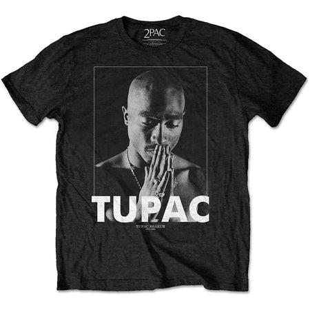 Tupac Shakur - 2pac-Praying - Black t-shirt