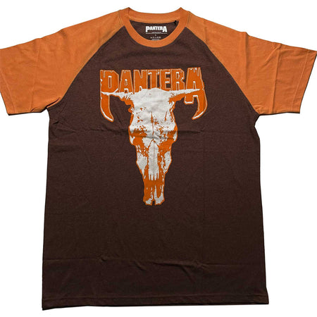 Pantera - Skull - Brown & Orange Ringer t-shirt