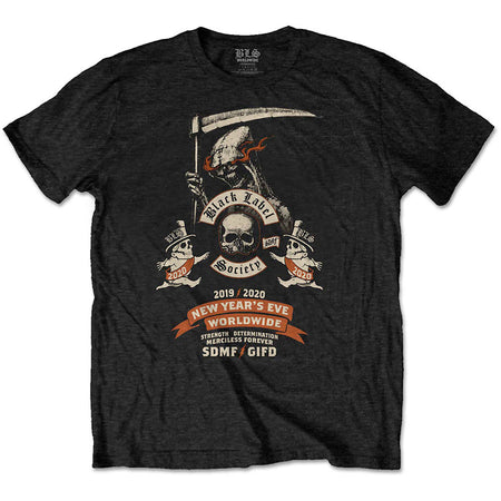 Black Label Society - New Years Eve with Backprint - Black t-shirt