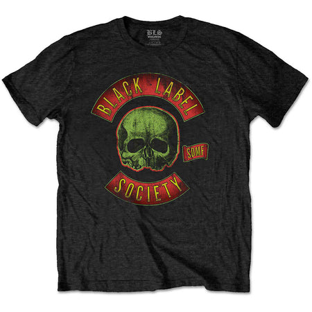 Black Label Society - Skull Full Color Logo - Black t-shirt