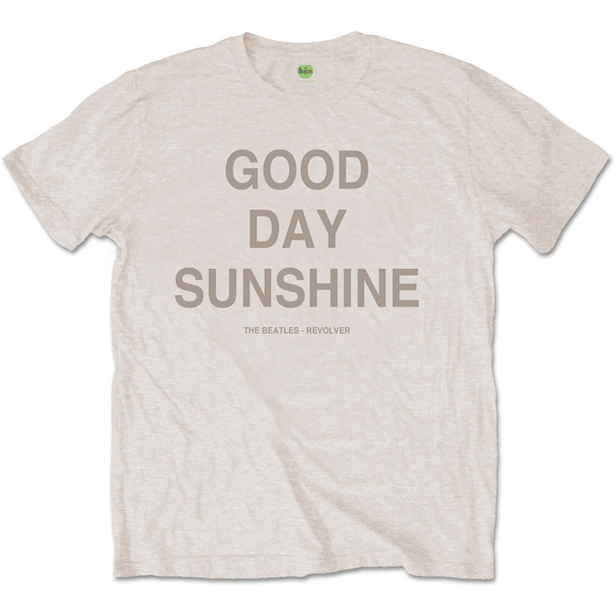 The Beatles - Good Day Sunshine with Backprint - Sand T-shirt
