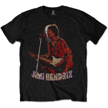 Jimi Hendrix - Orange Kaftan - Black t-shirt