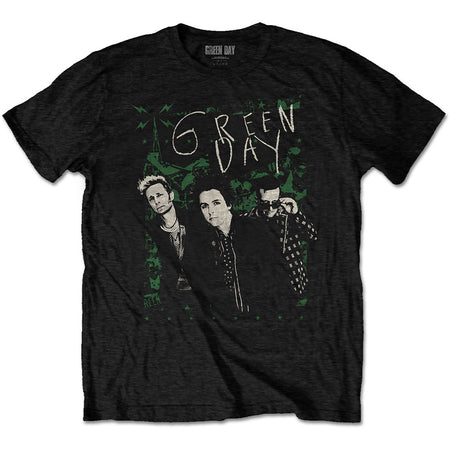 Green Day. - Green Lean - Black  T-shirt