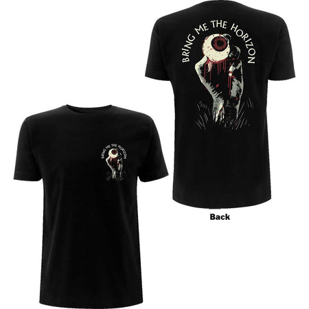 Bring Me The Horizon - Zombie Eye with Backprint - Black t-shirt