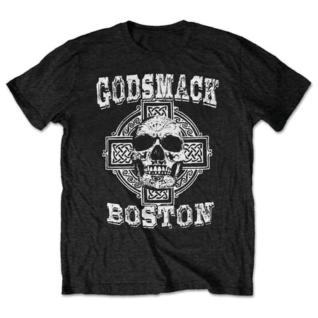 Godsmack - Boston Skull - Black t-shirt