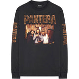 Pantera - Bong Group with Sleeve print- Longsleeve Black T-shirt