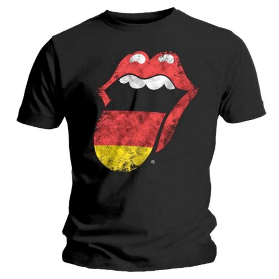 The Rolling Stones - German Tongue - Black  T-shirt