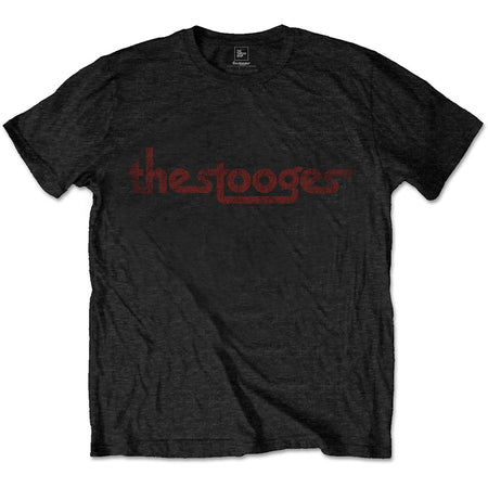 Iggy Pop - The Stooges - Vintage Logo - Black  t-shirt