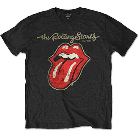 The Rolling Stones - Plastered Tongue- Black  T-shirt