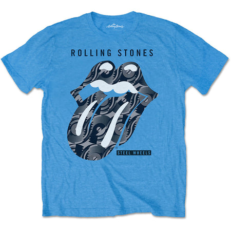 The Rolling Stones - Steel Wheels - Iris Blue  T-shirt
