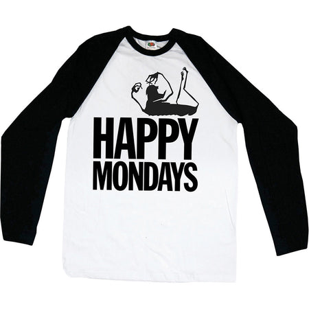 Happy Mondays - Logo - Raglan Baseball Jersey t-shirt