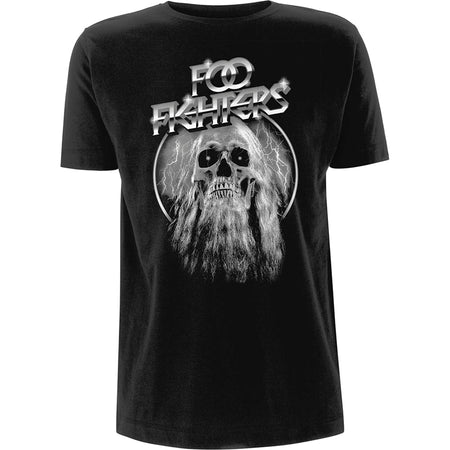 Foo Fighters - Bearded Skull - Black  T-shirt