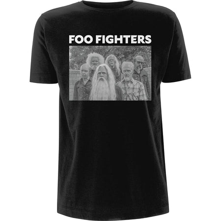 Foo Fighters - Old Band Photo - Black  T-shirt