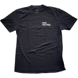 Foo Fighters - Flash Logo with Backprint - Black T-shirt