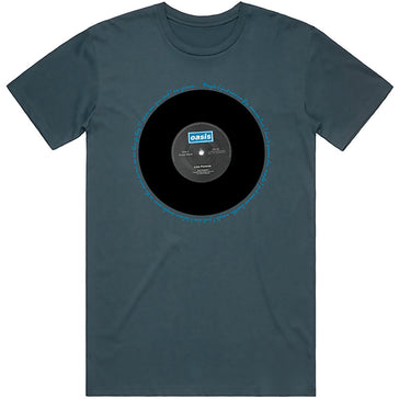 Oasis - Live Forever Single - Denim Blue t-shirt