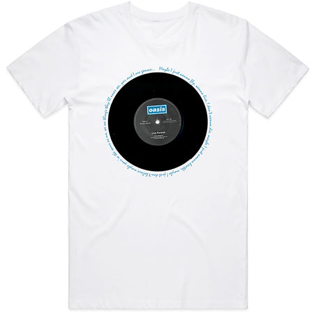 Oasis - Live Forever Single - White t-shirt