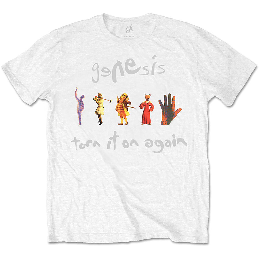 Genesis - Turn It On Again - White t-shirt