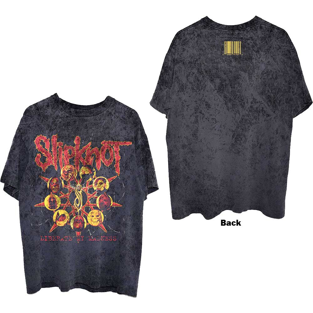 Slipknot - Liberate with Backprint - Black Dye Wash t-shirt
