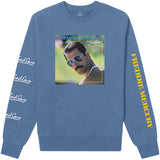 Queen - Freddie Mercury - Mr Bad Guy -Long sleeve Blue  t-shirt