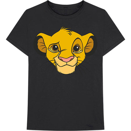 Disney - Lion King Simba Face  - Black t-shirt