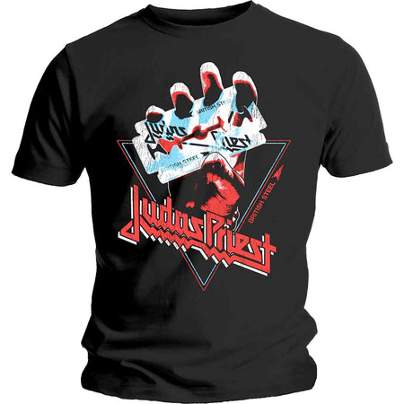 Judas Priest - British Steel Hand Triangle - Black t-shirt