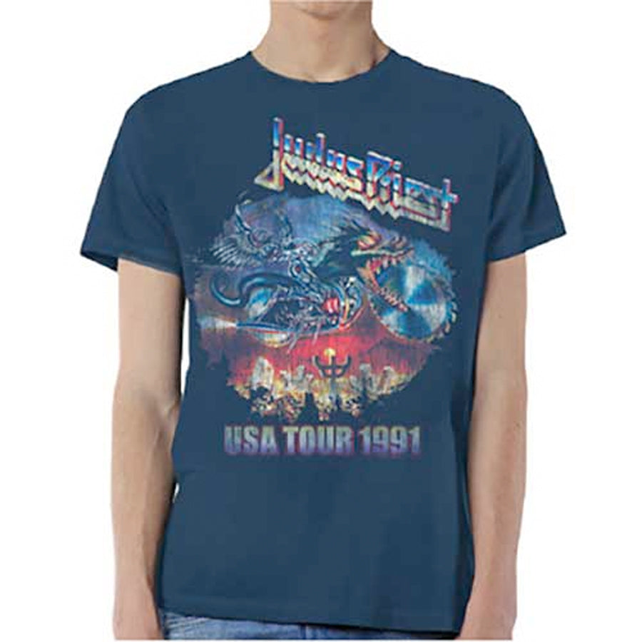 Judas Priest - Painkiller US tour 91 - Navy Blue t-shirt