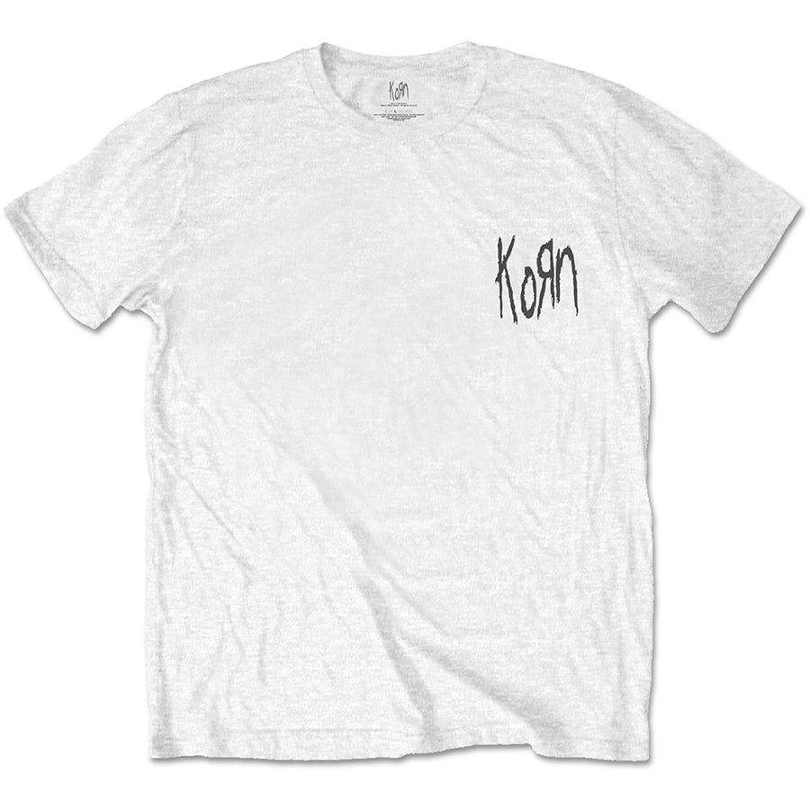 Korn - Suffering-Scratchy Logo - White t-shirt