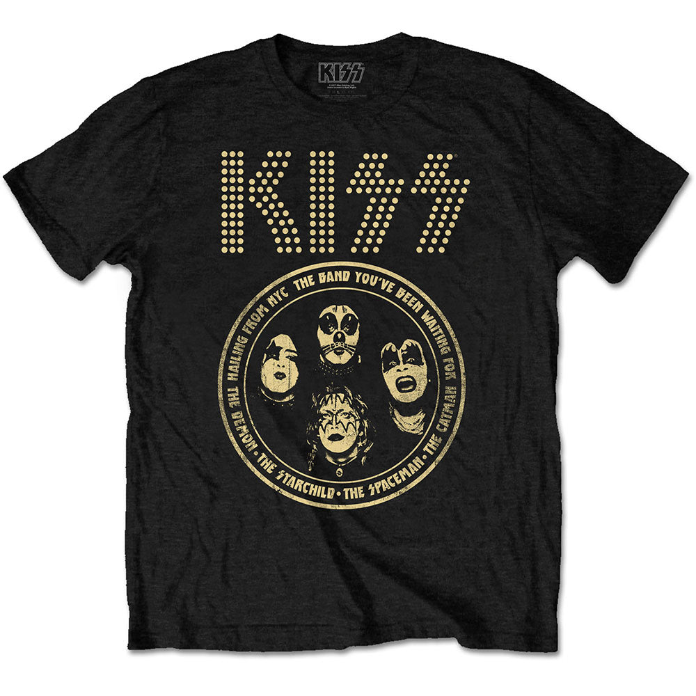 Kiss - Band Circle - Black t-shirt