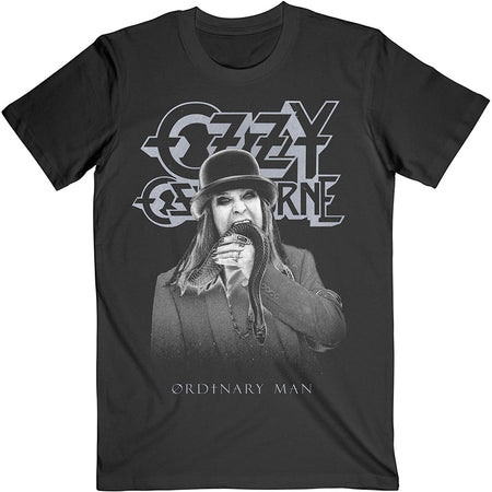Ozzy Osbourne - Ordinary Man Snake Ryograph - Black  T-shirt