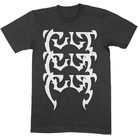 The Cult - Repeating Logo - Black t-shirt