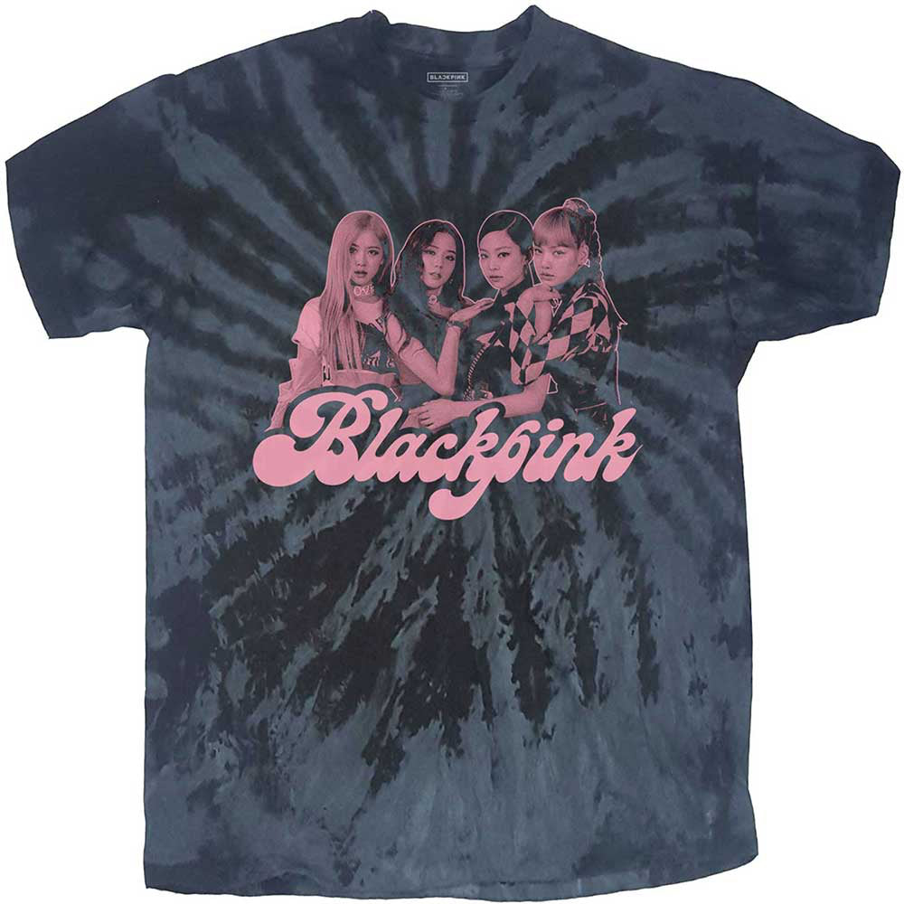 BlackPink - Photo Dip Dye - Black t-shirt