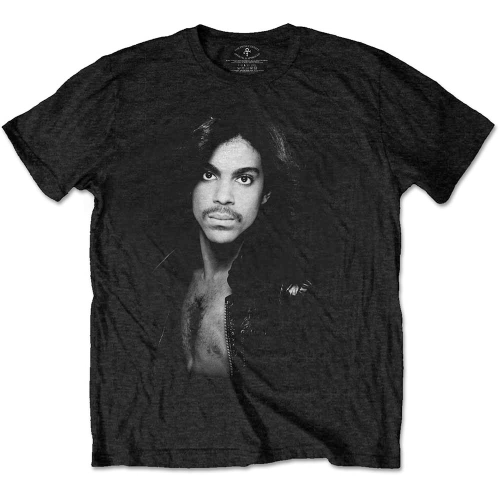 Prince - Leather Jacket - Black T-shirt