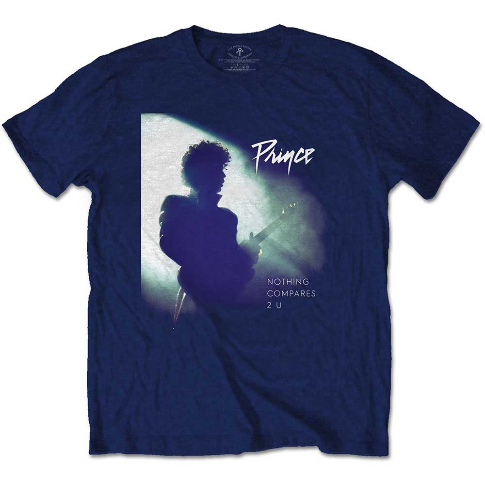 Prince - Nothing Compares 2 U - Navy Blue T-shirt