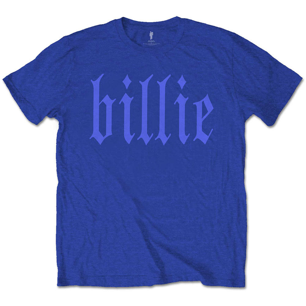 Billie Eilish - Billie 5 with Backprint - Blue t-shirt