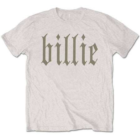 Billie Eilish - Billie 5 with Backprint - Natural t-shirt
