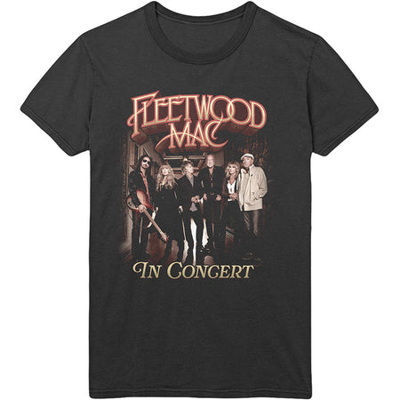 Fleetwood Mac - In Concert  - Organic Cotton Black T-shirt