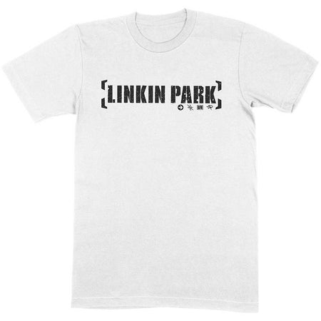 Linkin Park - Bracket Logo - White T-shirt