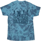 The Beatles -  Let It Be Songs-Dip Dye - Blue t-shirt
