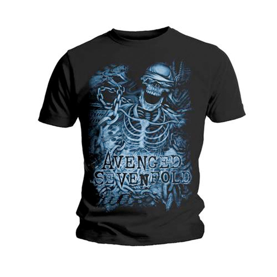 Avenged Sevenfold - Chained Skeleton- Black  T-shirt