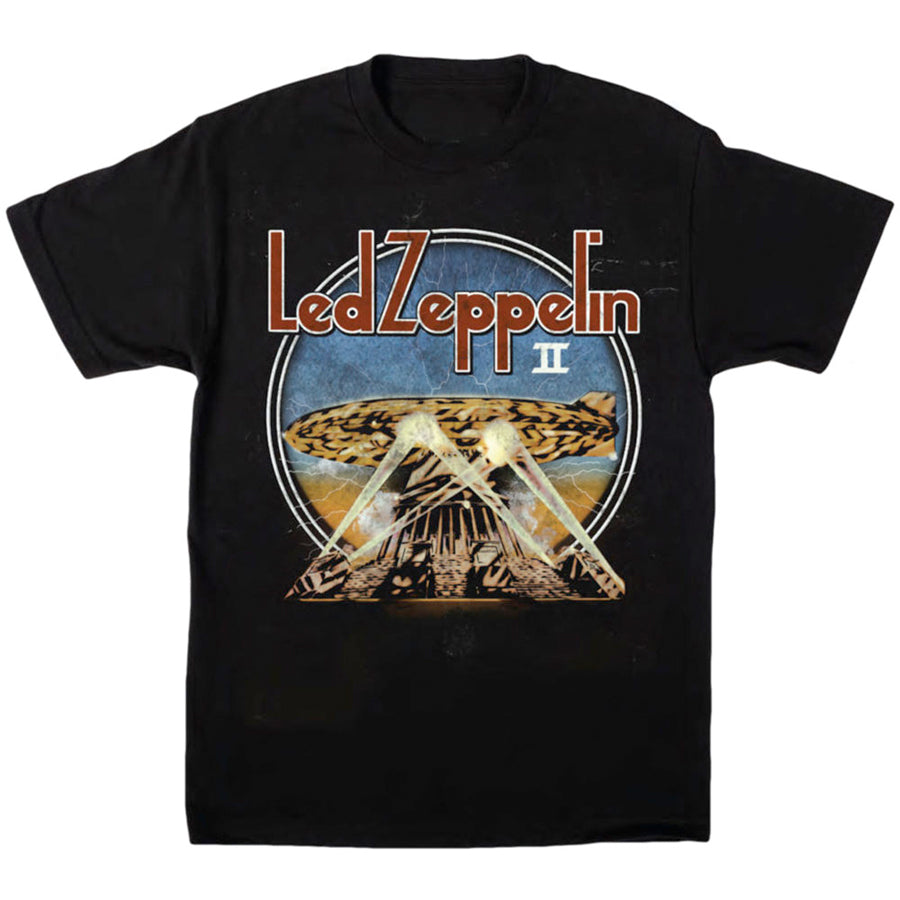 Led Zeppelin - Searchlights - Black  T-shirt