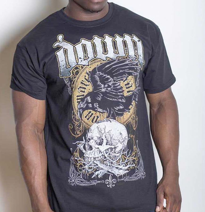 Down - Swamp Skull - Black  T-shirt