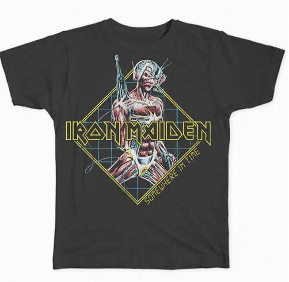 Iron Maiden - Somewhere In Time Diamond -  Black T-shirt