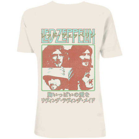 Led Zeppelin - Japanese Poster - Natural  T-shirt