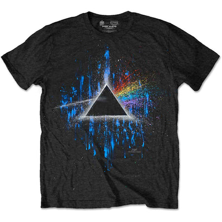 Pink Floyd - Dark Side Of The Moon Splatter - Black t-shirt