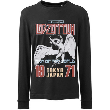 Led Zeppelin - Japanese Icarus - Long Sleeved Black  T-shirt