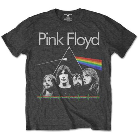 Pink Floyd - DSOM Band And Pulse - Charcoal Grey t-shirt