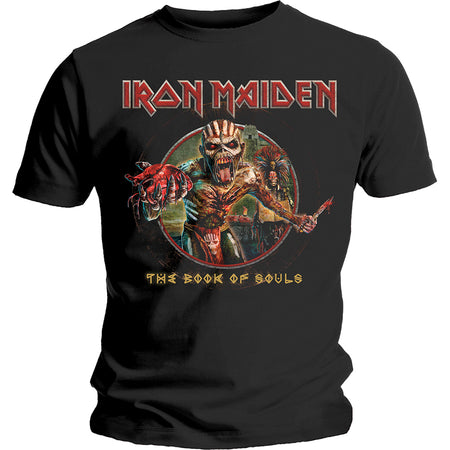 Iron Maiden - Book Of Souls-Eddie Circle - Black T-shirt